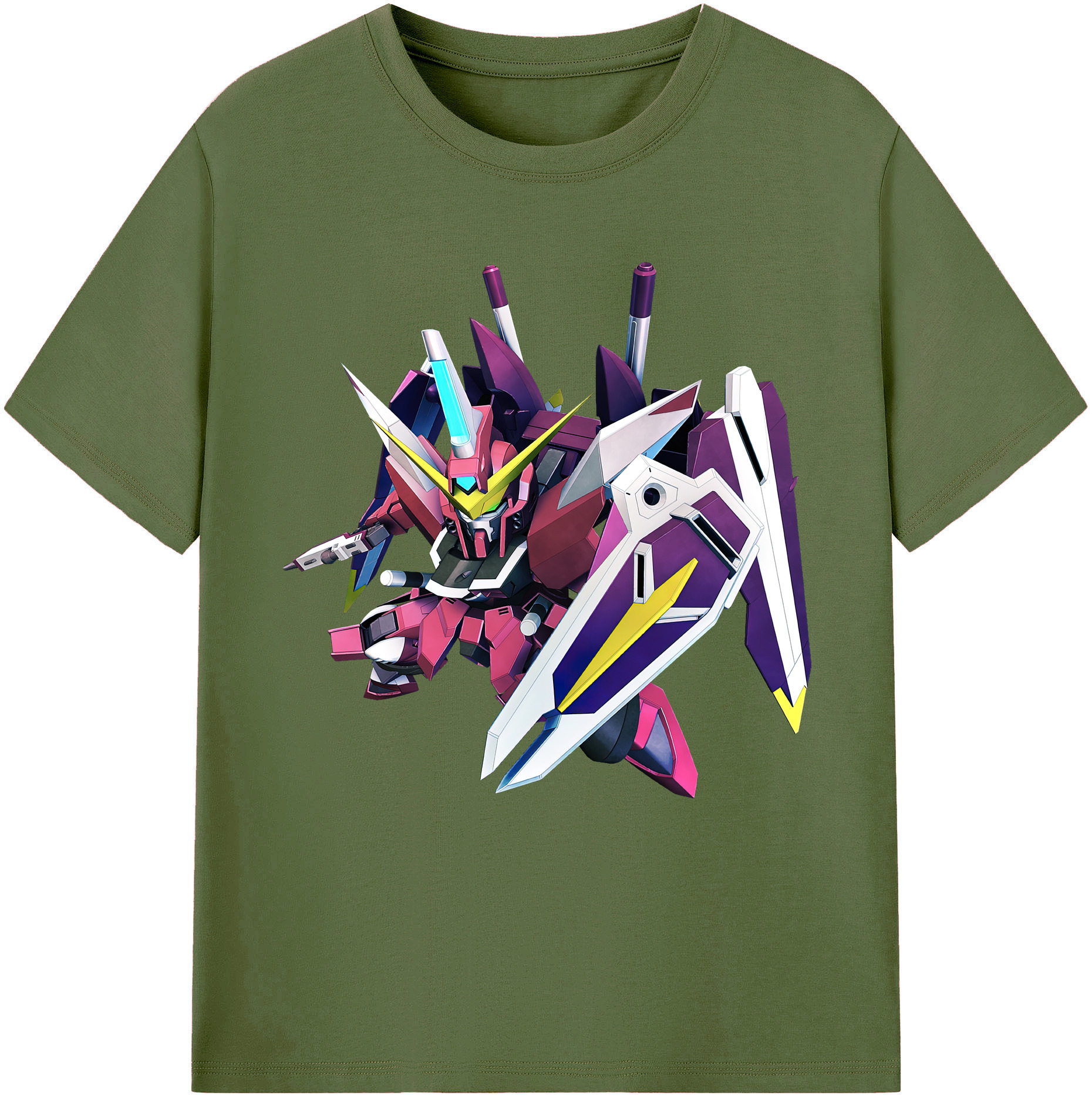 （画像用） 機動戦士ガンダム Mobile Suit Gundam 綿100％半袖Tシャツ（フロントプリント）
